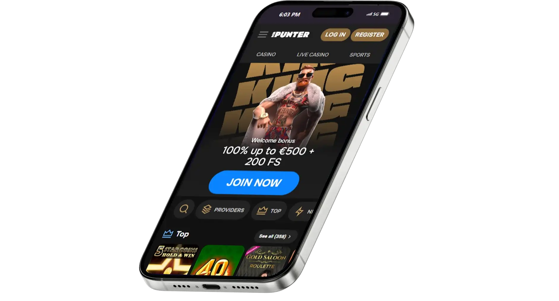 MrPunter Casino App-Screenshot